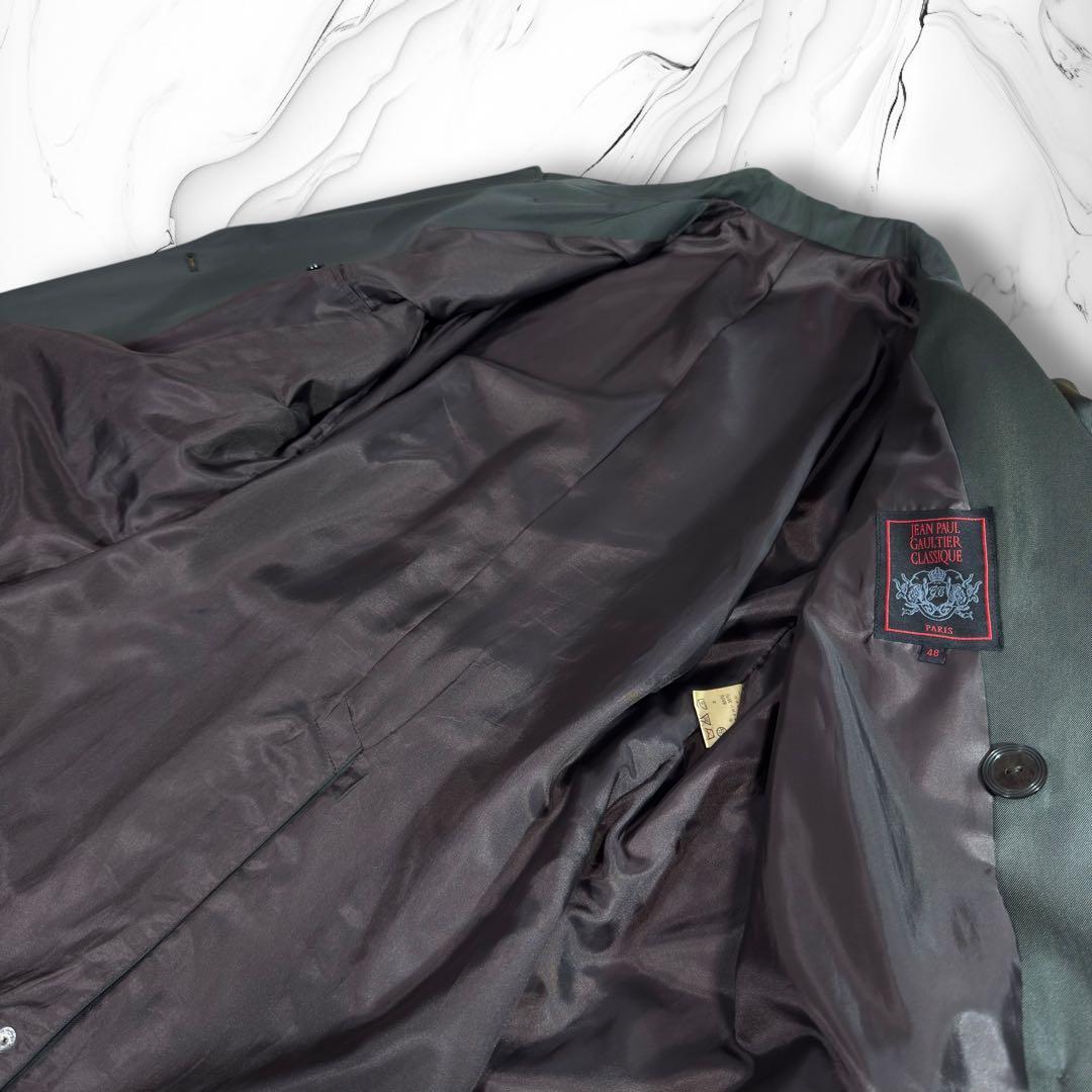 《希少》00s ジャンポールゴルチエクラシック スーパーロングコート グリーン