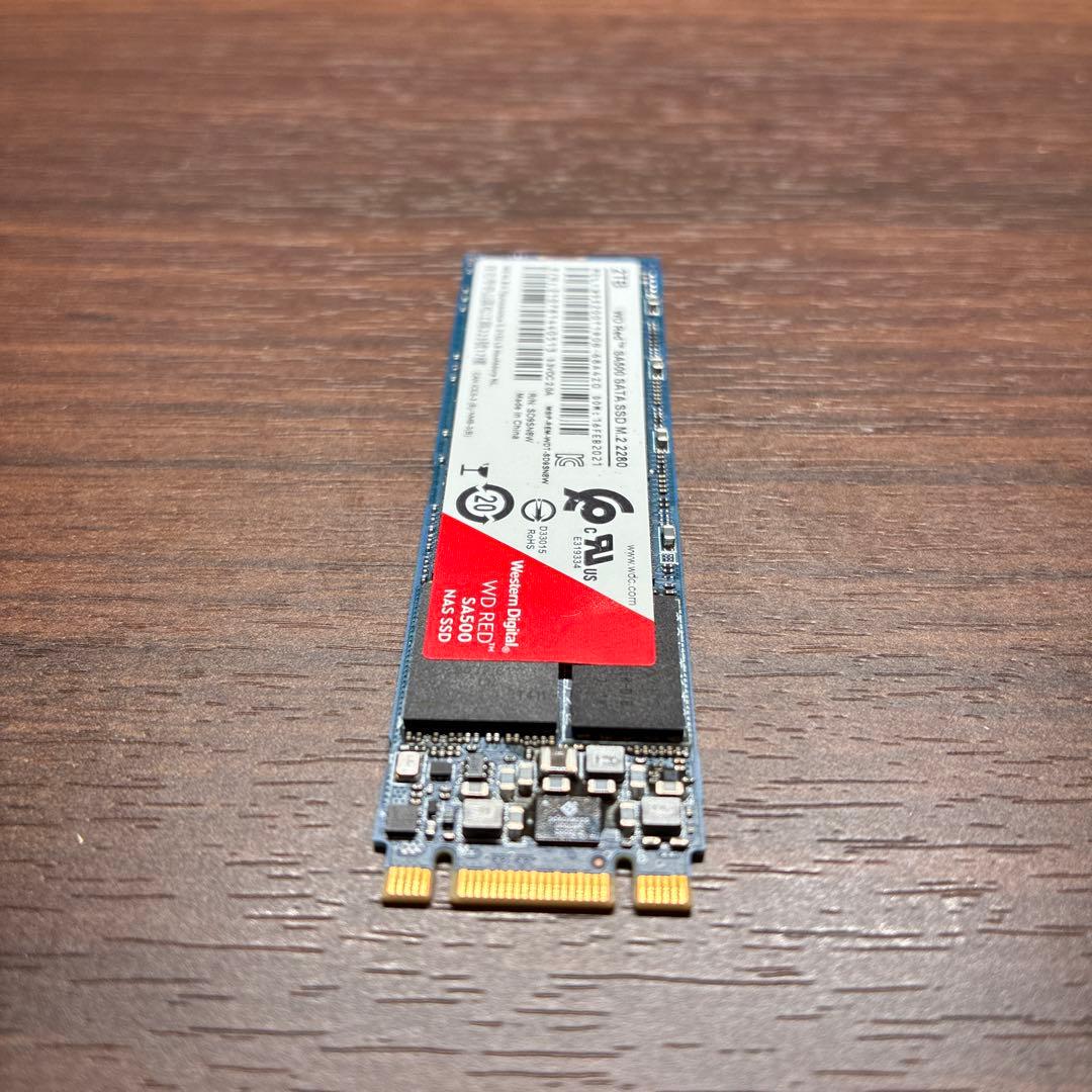 新品箱なし 2TB WD Red SA500 SATA SSD M.2 2280