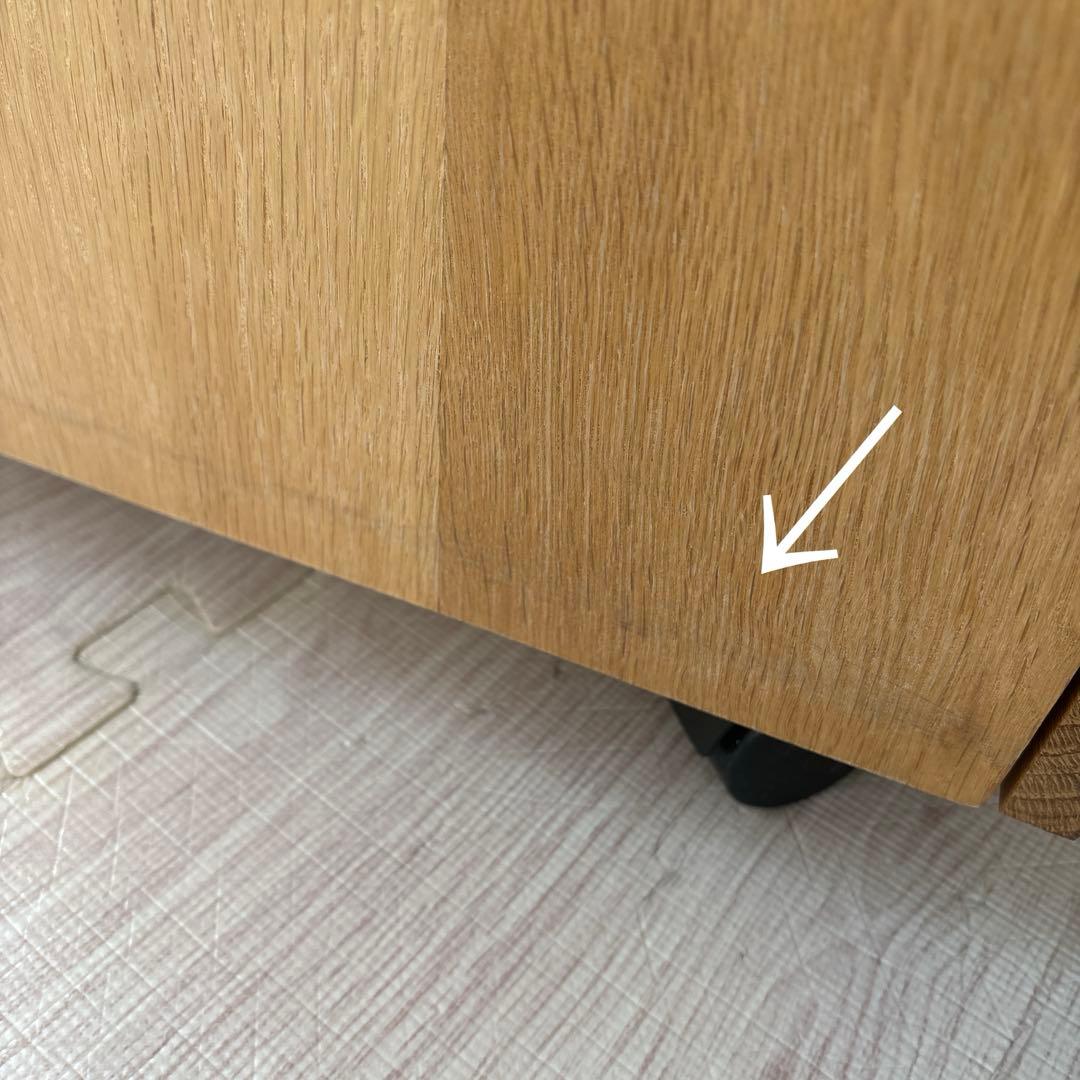 無印良品　MUJI デスクキャビネット　オーク無垢材デスク　⚠︎学習机別売りです