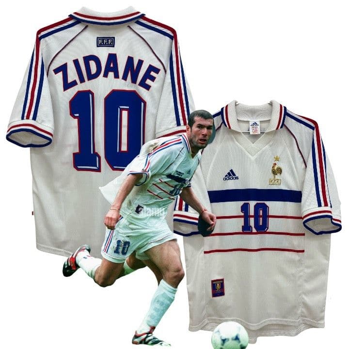 98-99 フランス代表　ジダン　アディダスオフィシャルユニフォーム