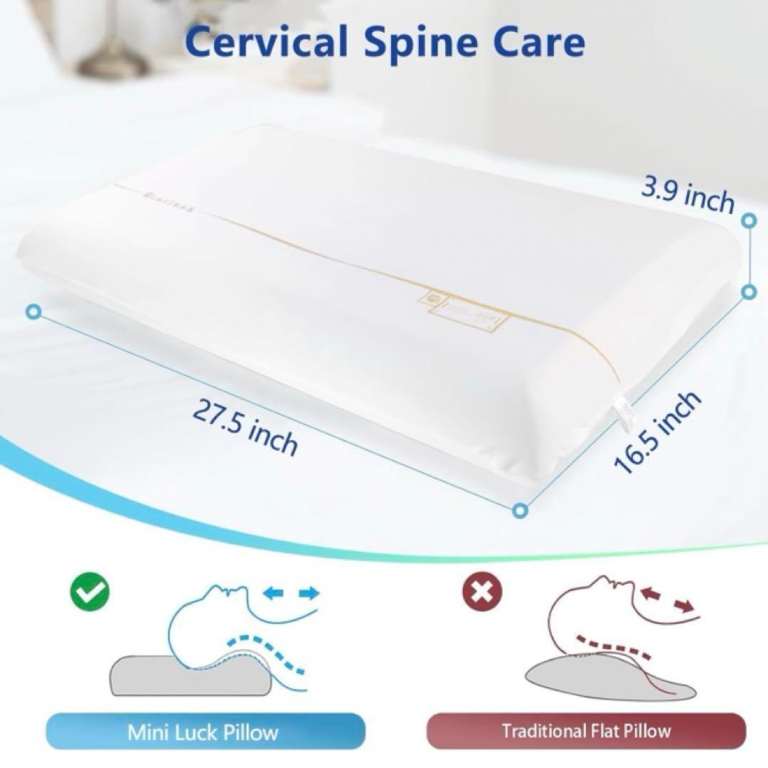 MINILUCK 低反発枕 冷却 枕 洗える カバー 通気性 メッシュ