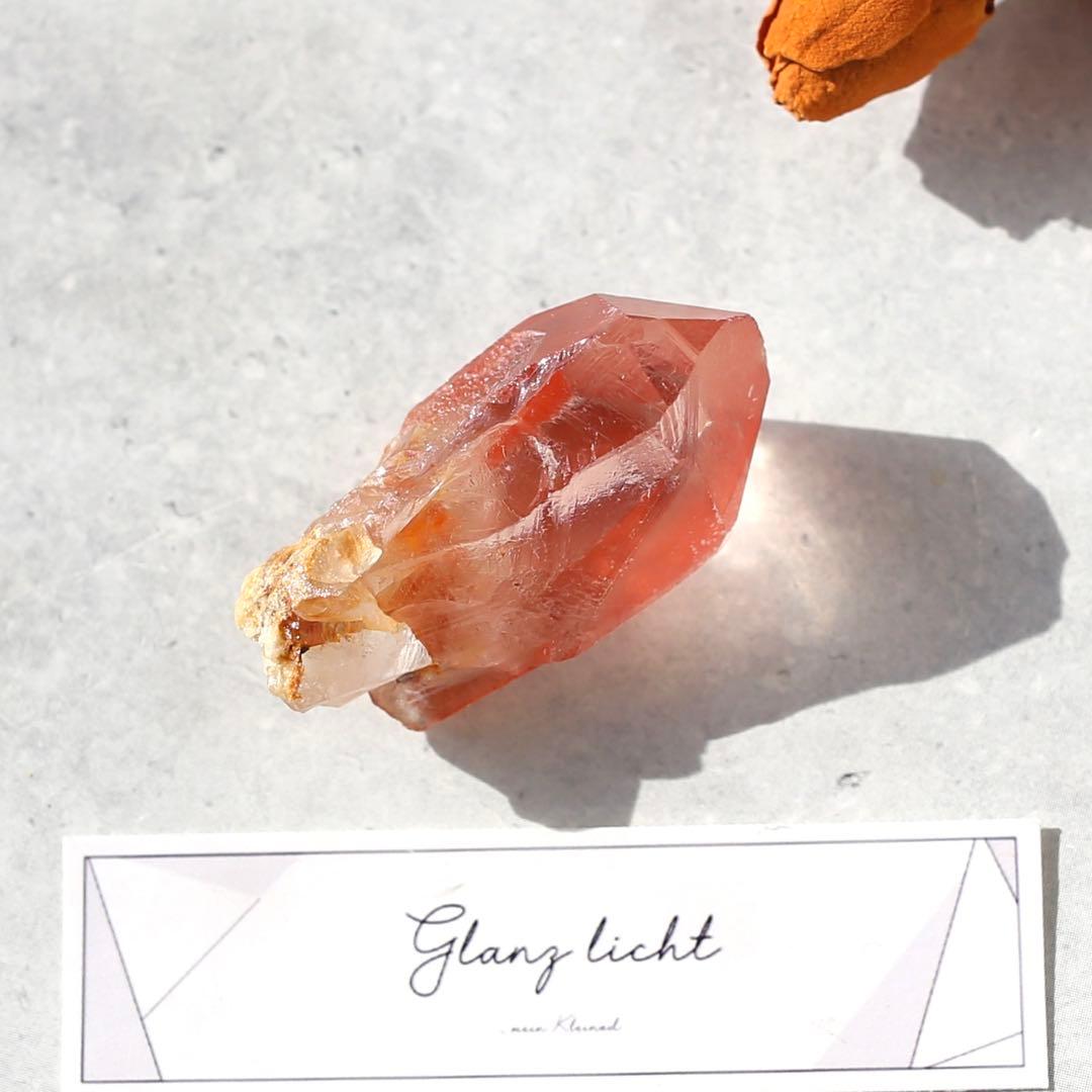 ディープピンクレムリアンシード 天然石 水晶 鉱物 一点物 クォーツ クリスタル