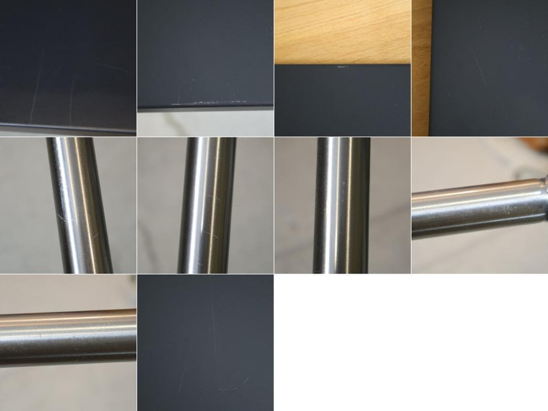 無印良品 MUJI ユニットシェルフ ダークグレー ワードローブバー付き 3段