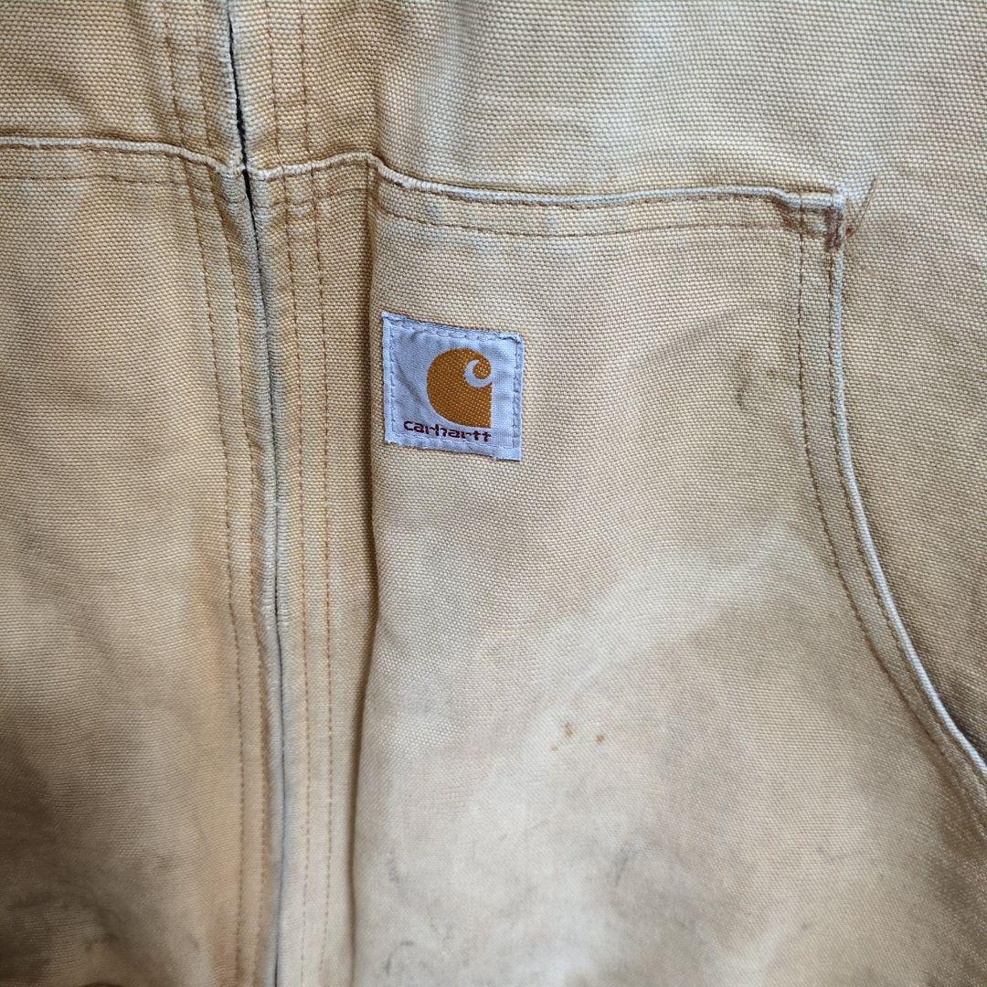 G53【USA製】Carhartt　アクティブジャケット【メンズ3XL】ベージュ