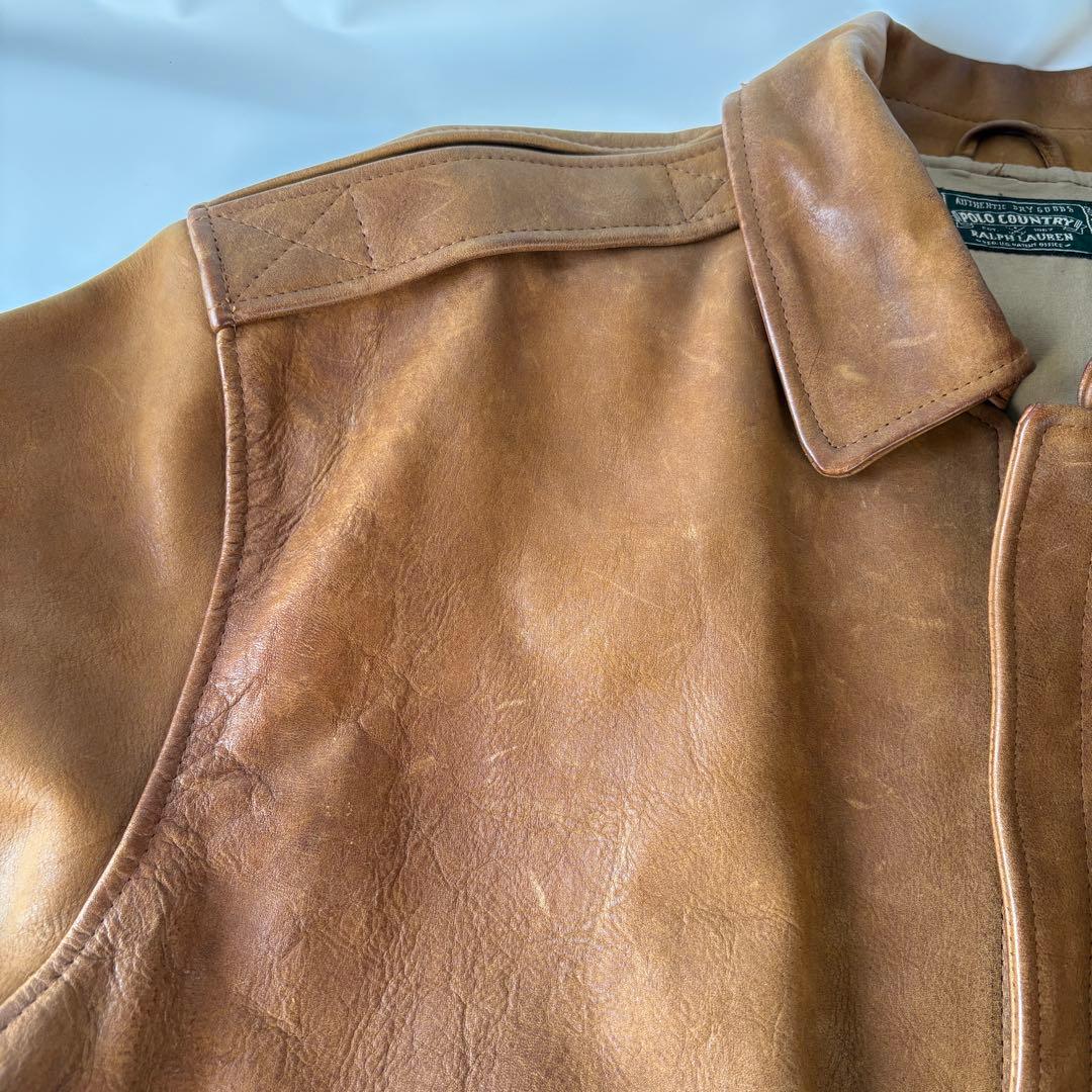 ポロカントリー　A2 レザージャケット　Polo Ralph Lauren 牛革