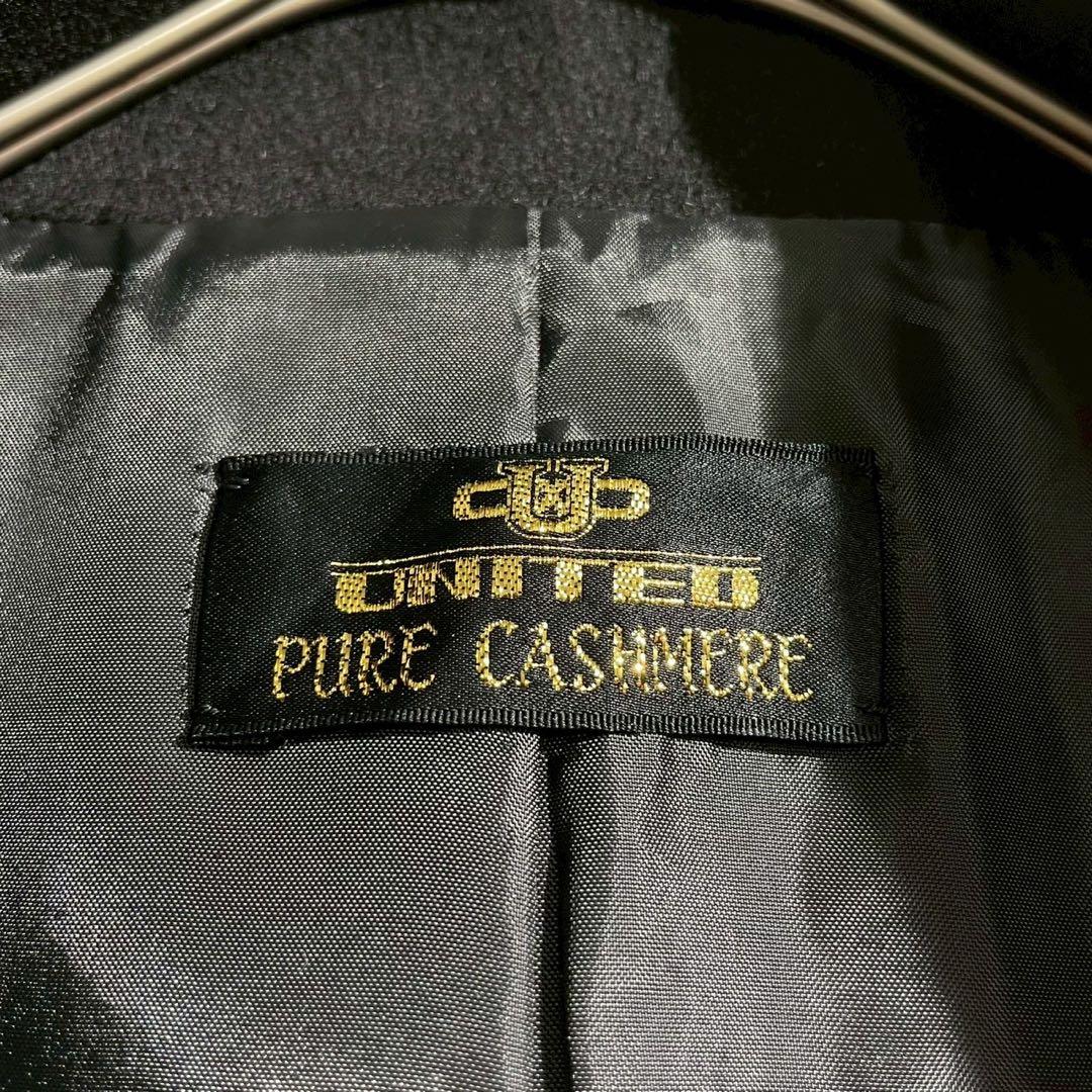 【極美品✨】UNITED カシミヤ100% ダブルチェスターコート 黒 M