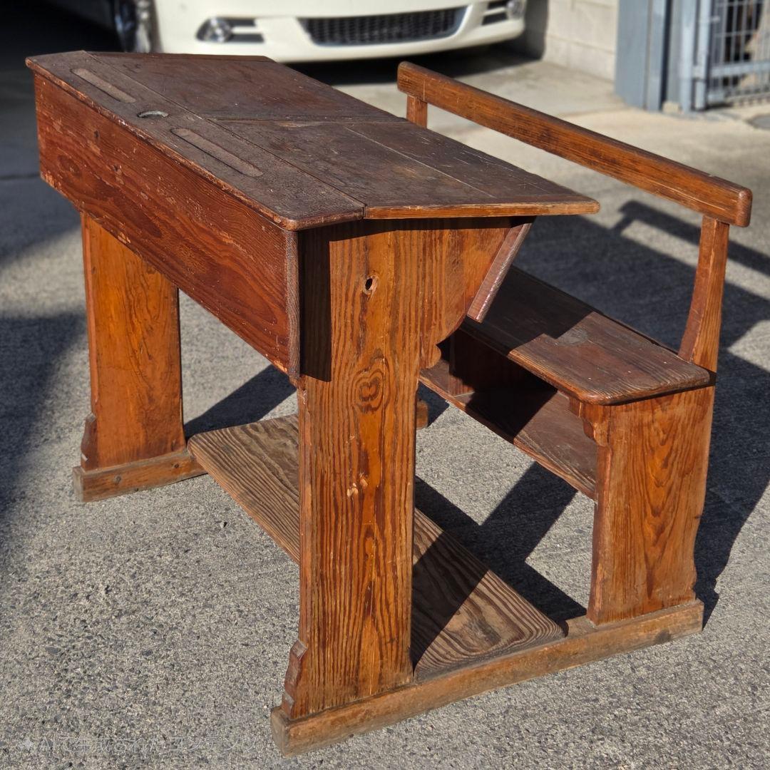 【値下げ中】リペア ヨーロッパ製 アンティーク デスク チェア 【送料込み】