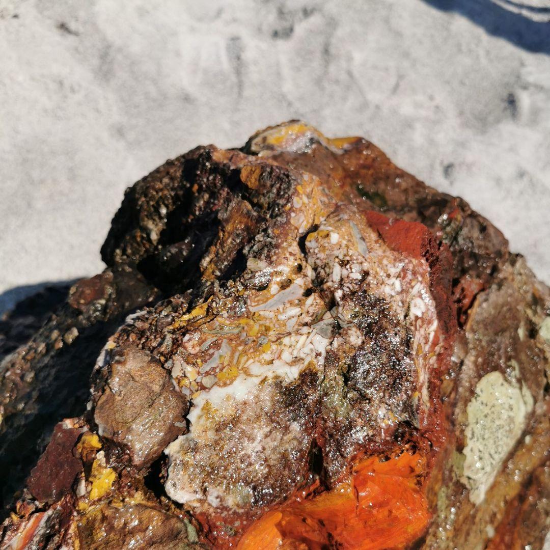 福島産　ジャスパー　244キロ　庭石　石　鑑賞石　庭　置物　オブジェ　インテリア