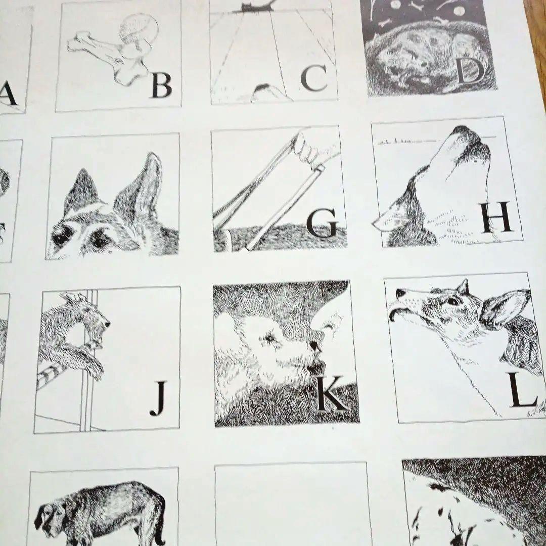 A Dog's /A Cat's イラスト大判ABCポスター 2枚/円筒容器