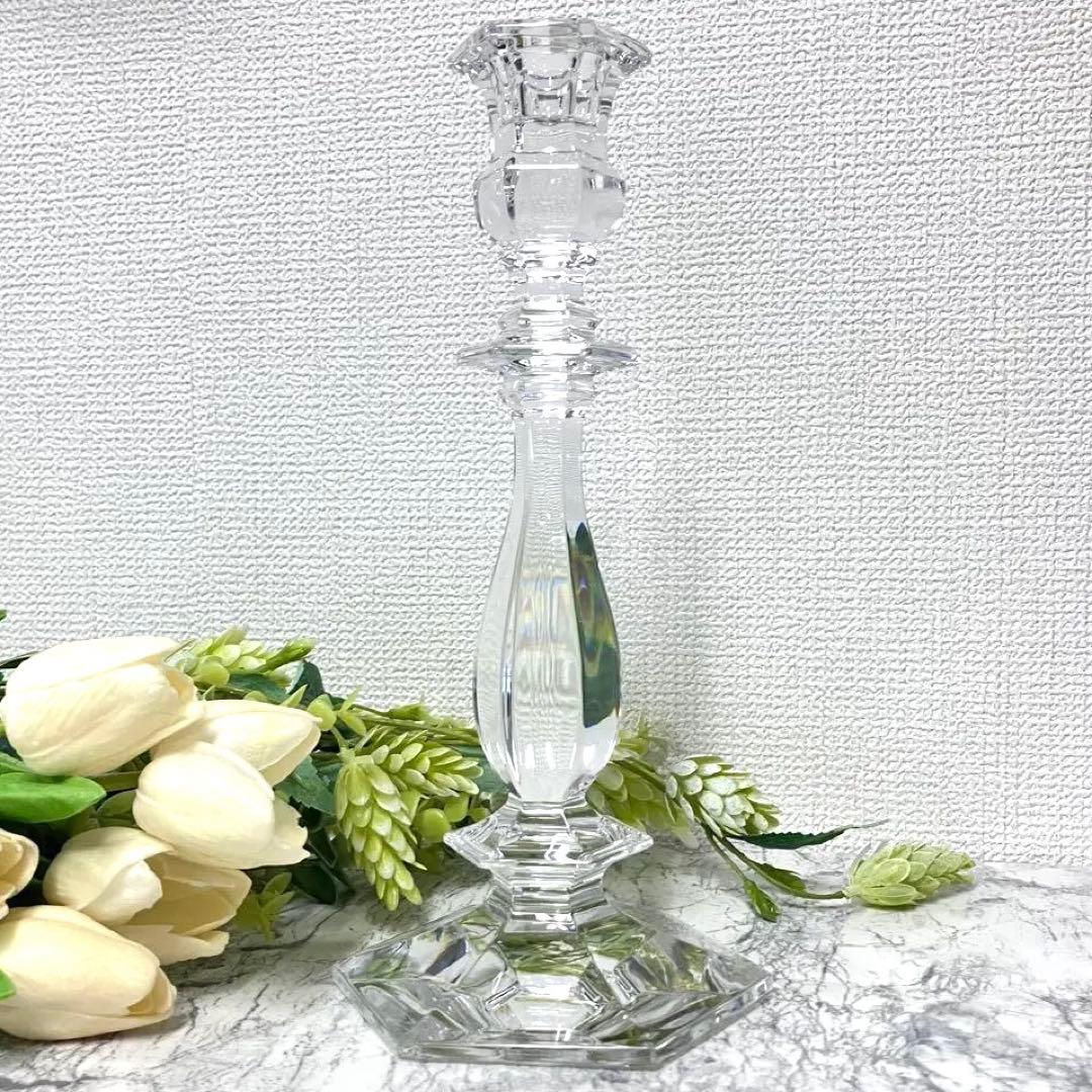 Val.st.Lambert ベルギー王室御用達 クリスタル キャンドルスタンド