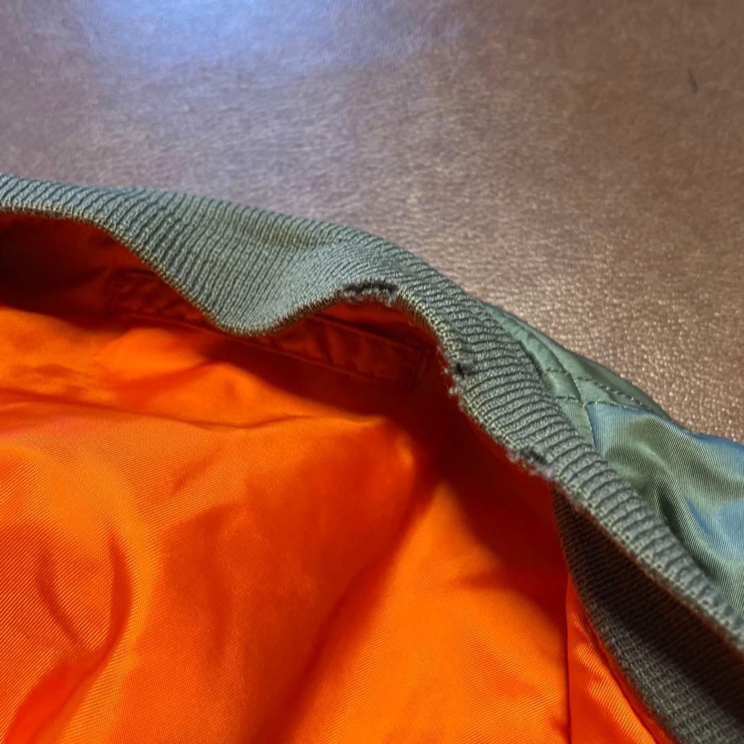 MA-1 米軍　当時物　破れ、補修が多数　サイズ不明