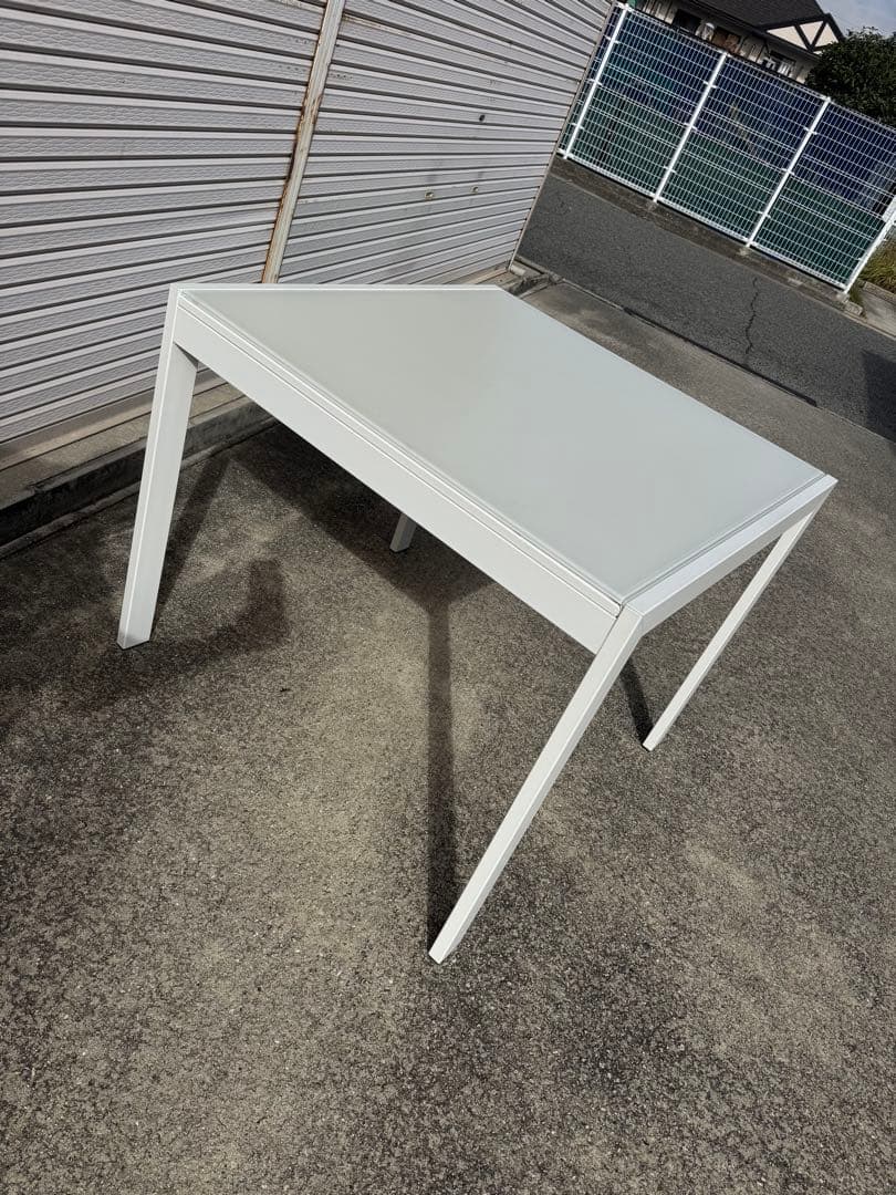 ダイニングテーブル 伸長 カリガリス ガラステーブル KEYテーブル