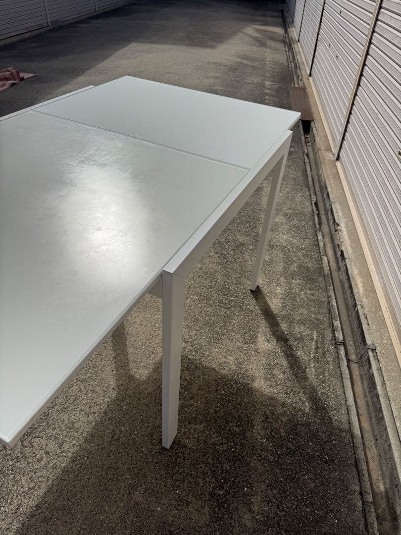 ダイニングテーブル 伸長 カリガリス ガラステーブル KEYテーブル