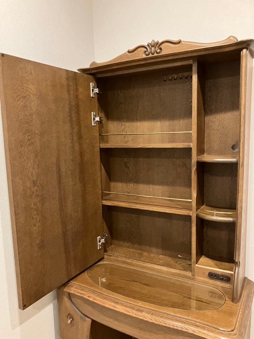 鏡台　ドレッサーランプ付き