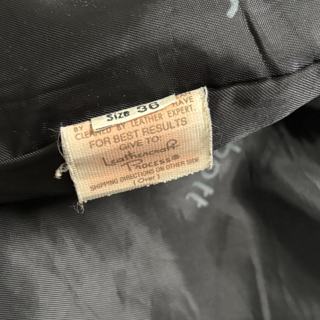 【名作641・ライナー付】ショット/シングルライダース/本革/ブラック/36