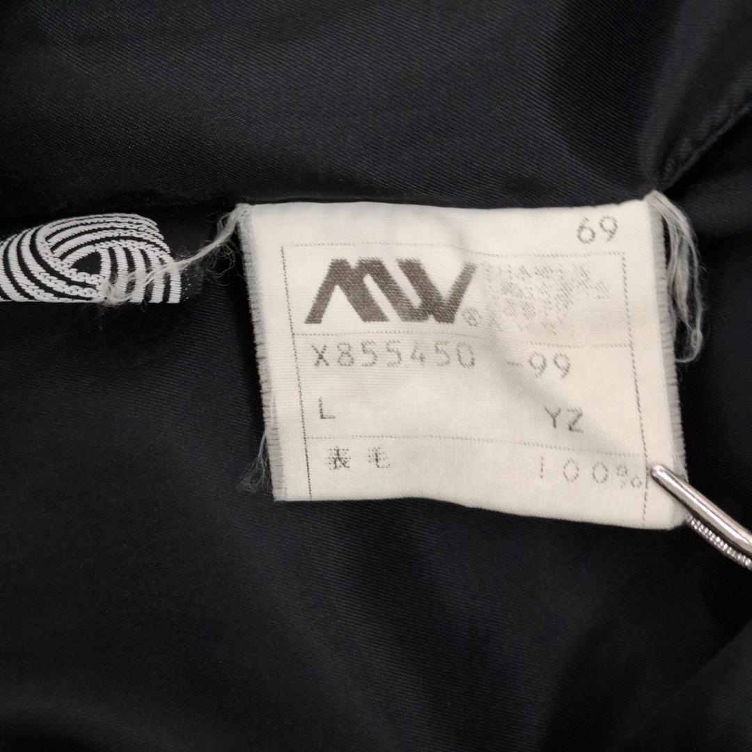 【ヨウジヤマモト・着丈127】トレンチコート ダブル ウール マキシ丈 L 黒