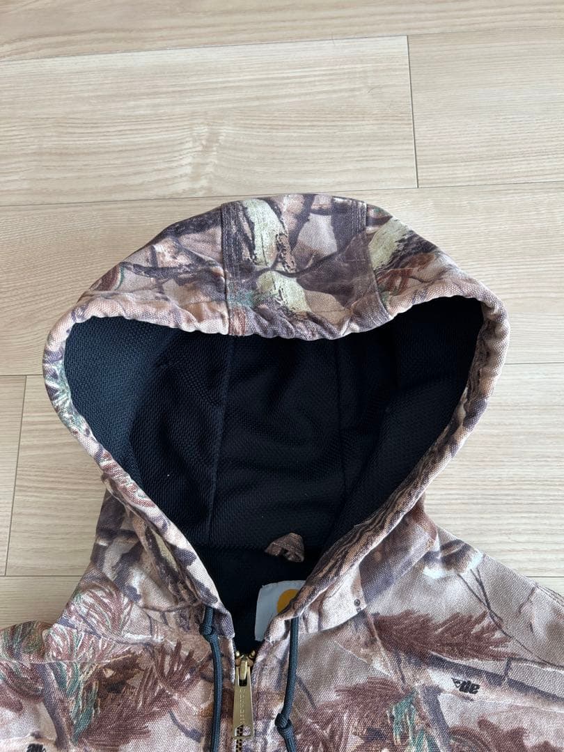 90s carhartt active jacket リアルツリー　デトロイト