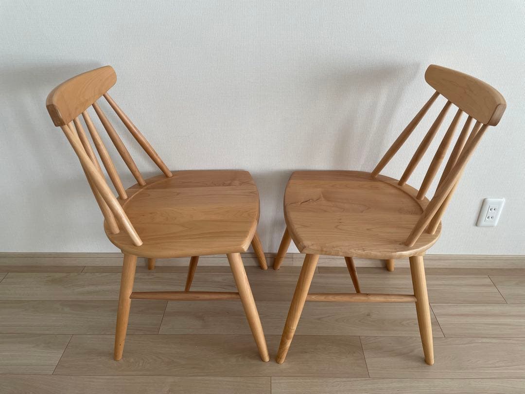 KEYUCA メイシリーズ ダイニングチェア ウィンザーチェア 1脚