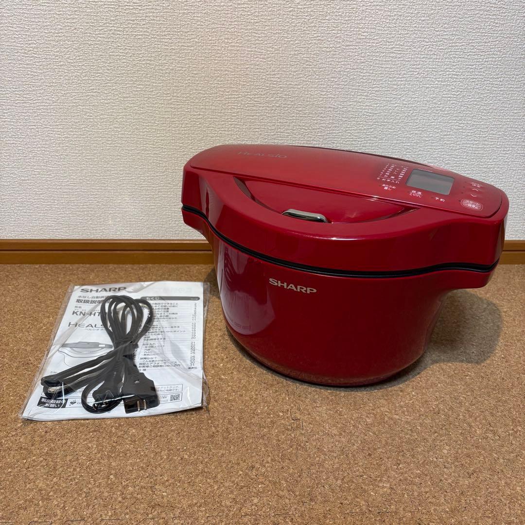 【良品】SHARP ヘルシオホットクック 水なし自動調理鍋 KN-HT99B-R