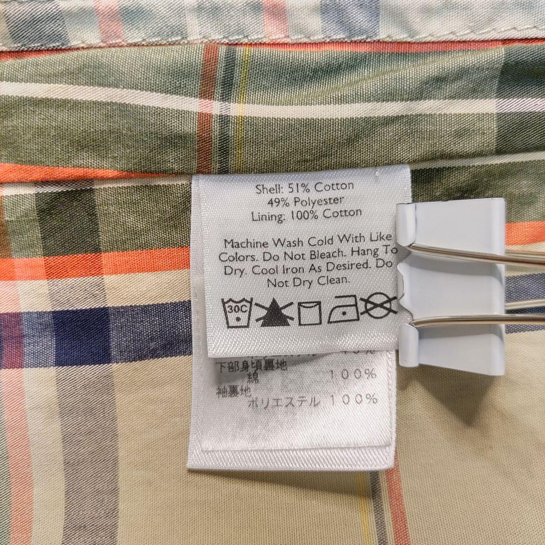 エディーバウアー ステンカラーコート チェック柄 ライナー付き グレー S