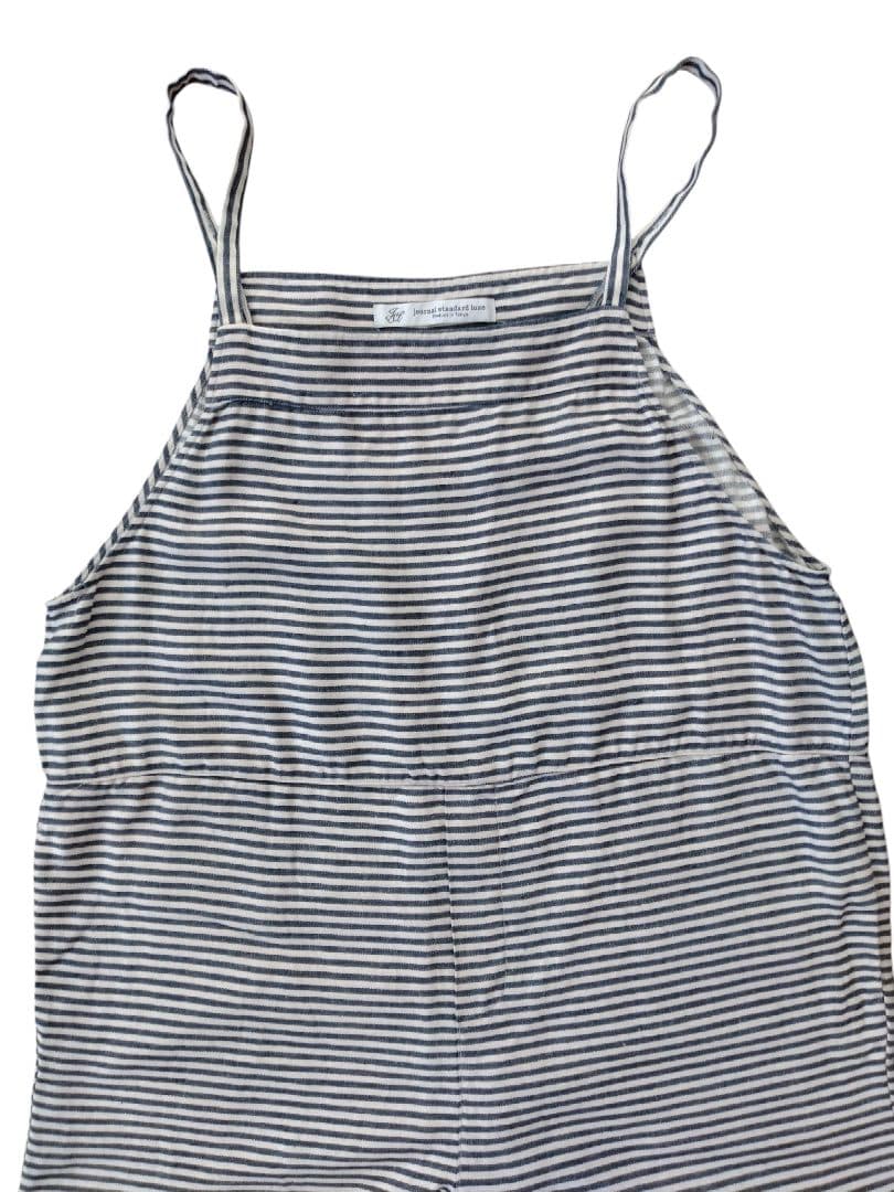 ジャーナルスタンダードラックス リネンボーダーキャミサロペット