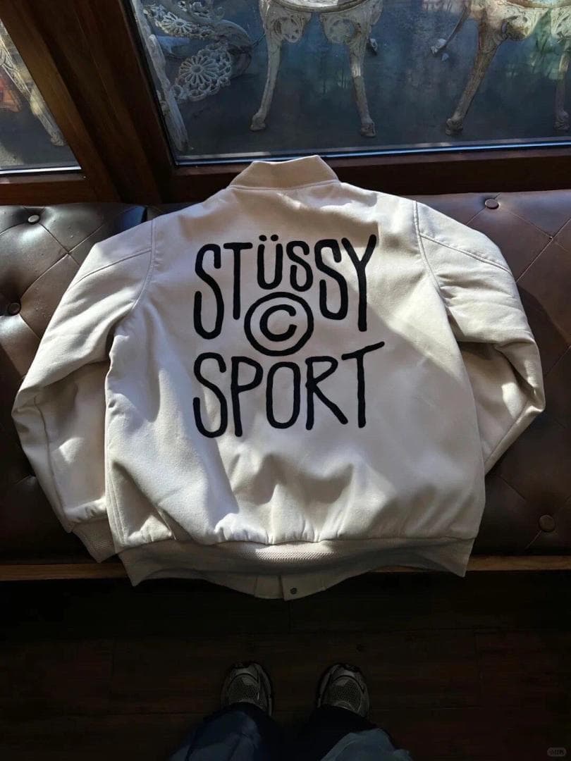 Stussy メルトン バーシティジャケット L 美