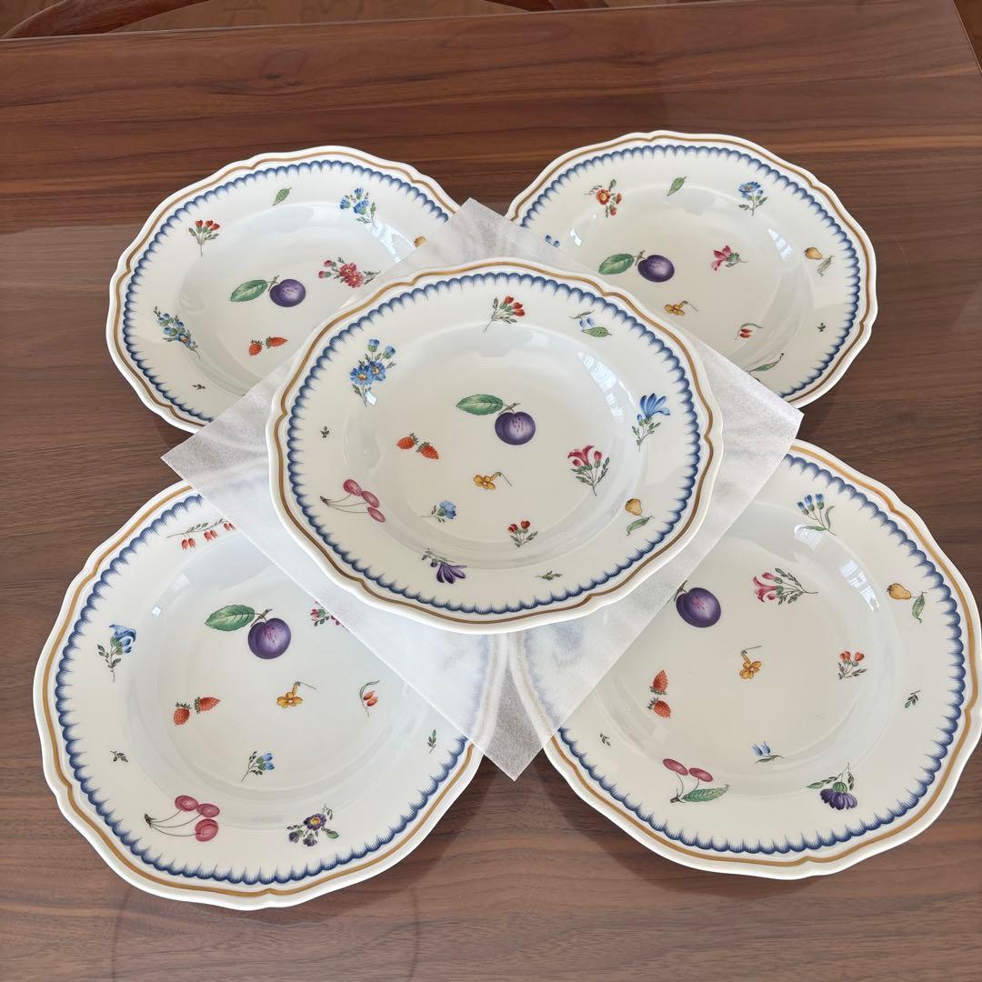 リチャードジノリ☆イタリアンフルーツスープ皿5枚セット