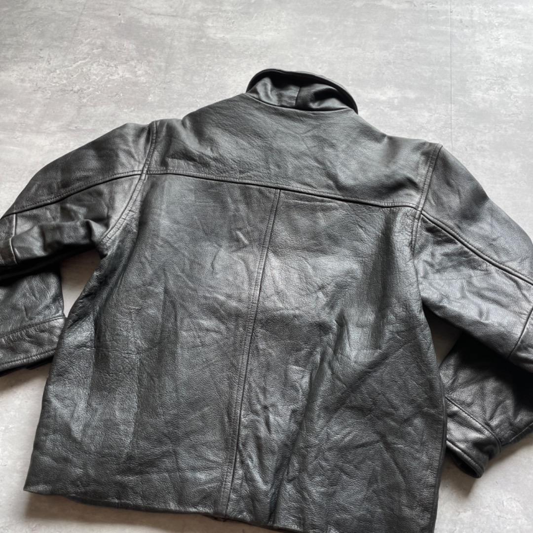 90s OLD GAP シングルライダース レザージャケット 本革 M