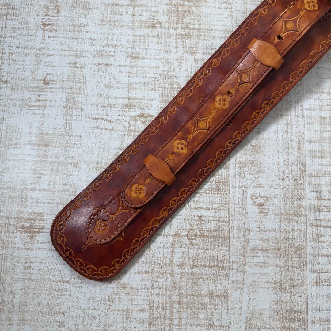 J.FLOWERS レザー　ビリヤード　キューケース レザー　中古