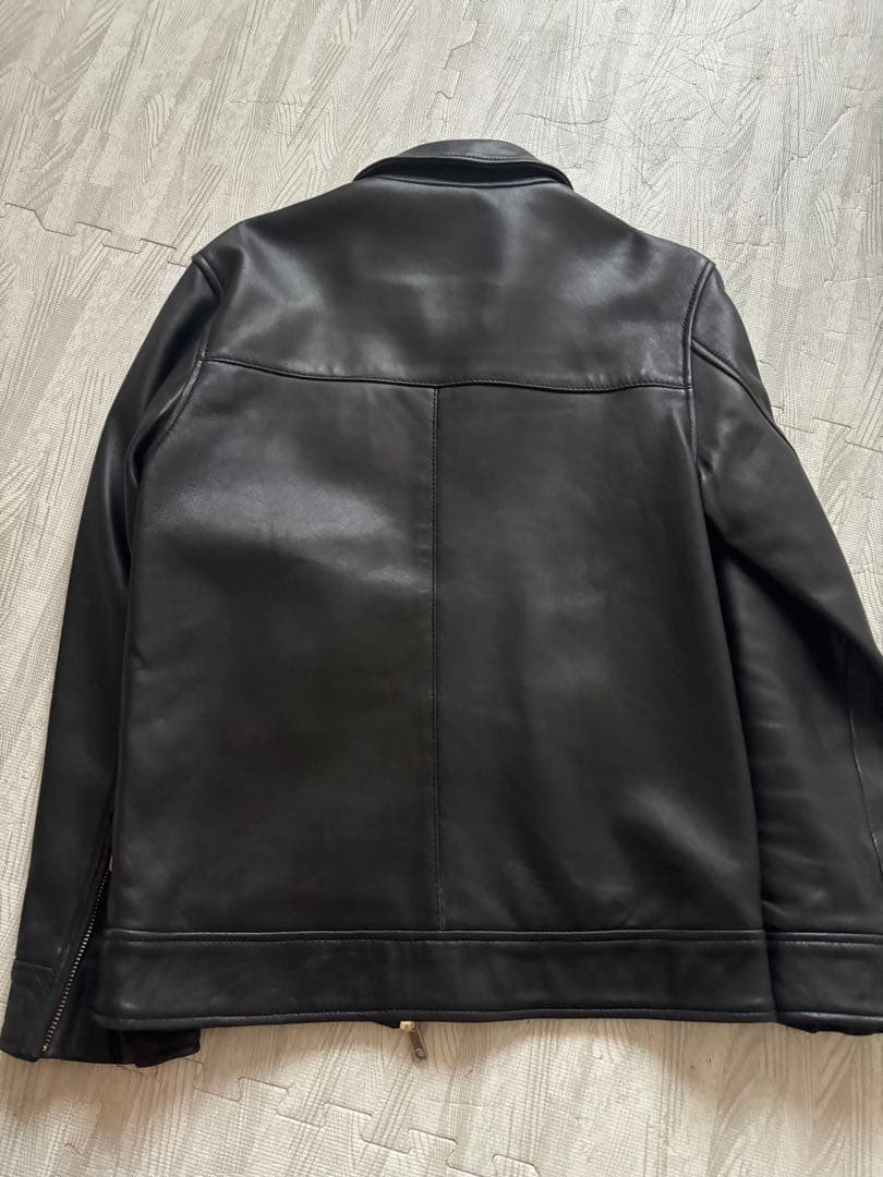 【美品】UNITED TOKYO 襟付きシングルライダース　ラムレザー　サイズ1