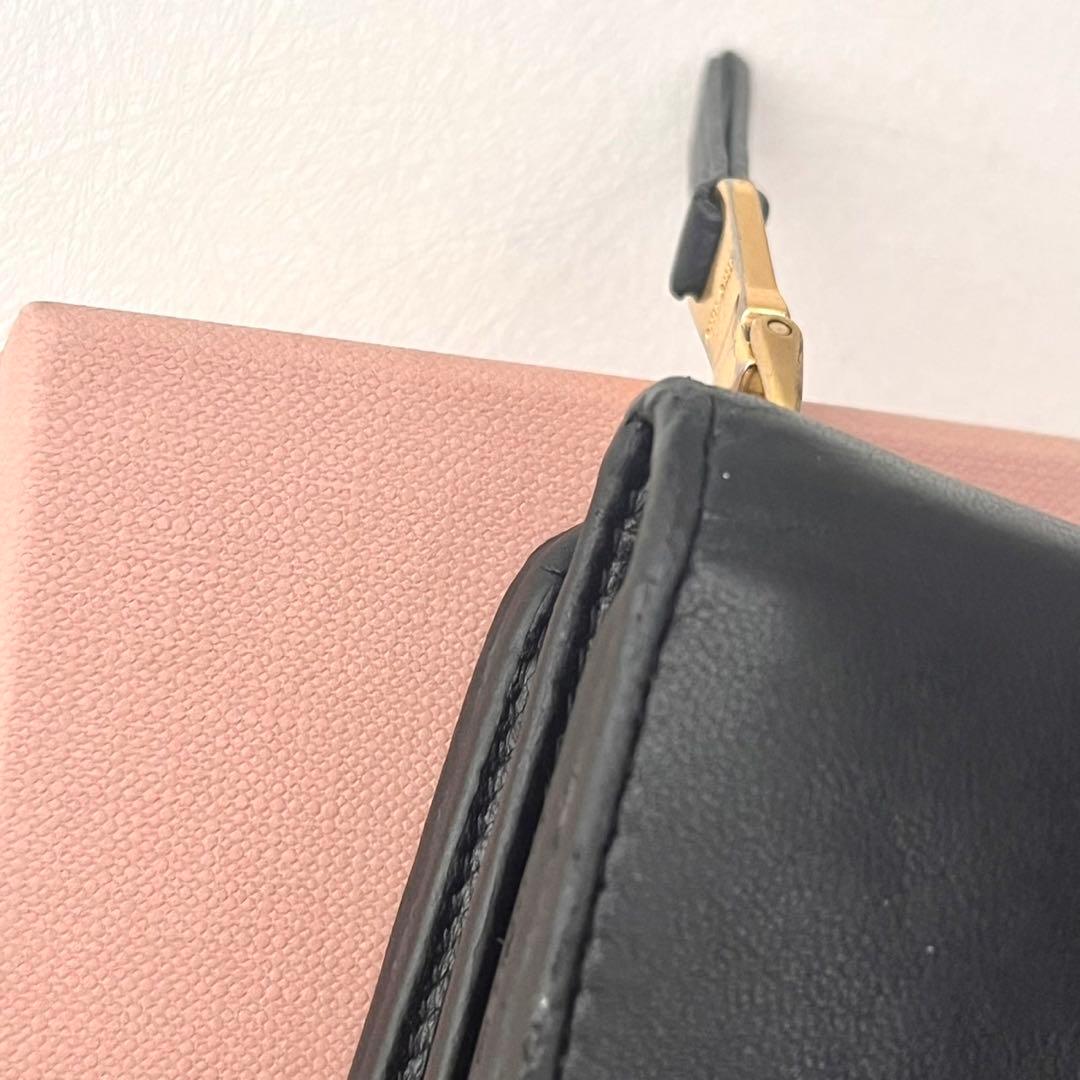 miu miu ミュウミュウ マテラッセ 三つ折り財布 ミニ 0204-①