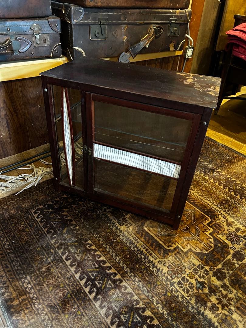 アンティーク　古いガラスケース　ショーケース