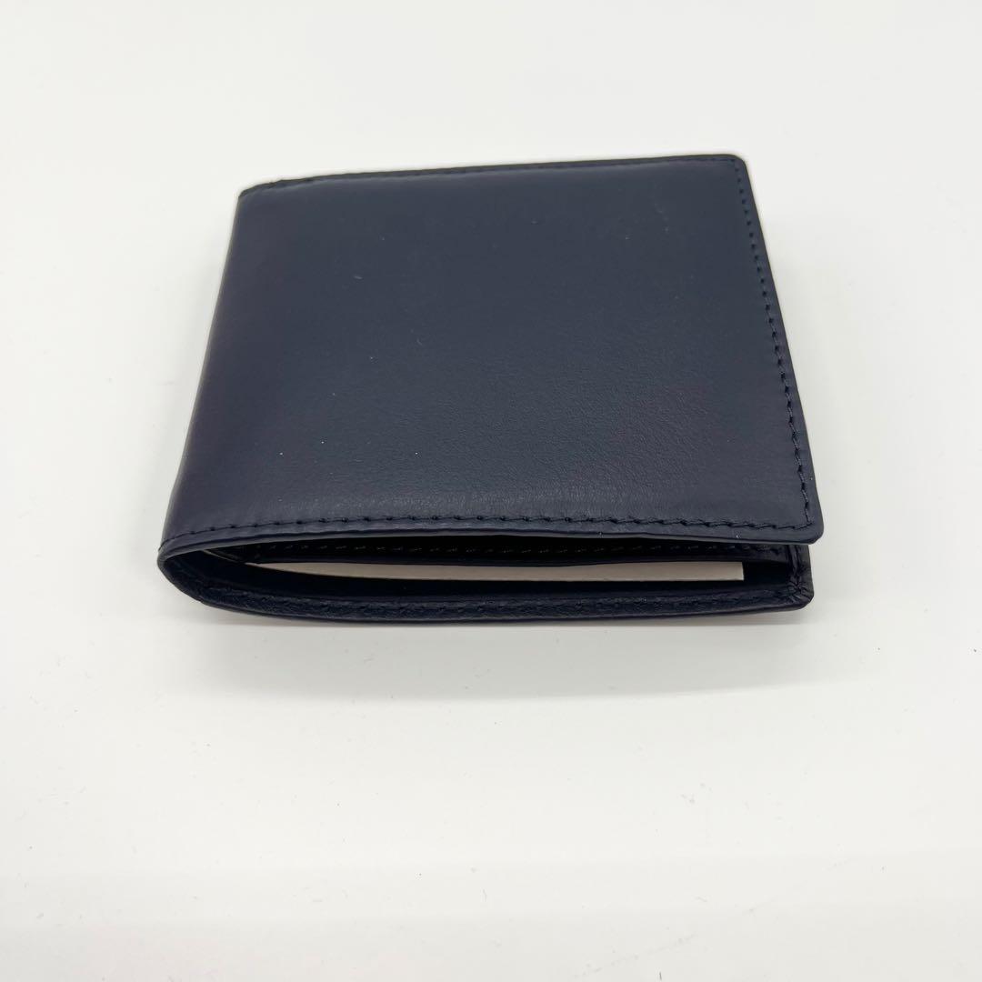 新品未使用✨DIESEL　二つ折り財布　レザー　ネイビー　Dロゴ　現行　正規品