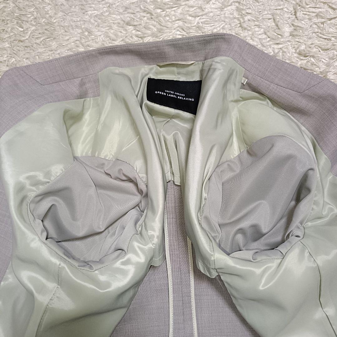 【美品】グリーンレーベルリラクシング パンツスーツ セットアップ カチリラ 38