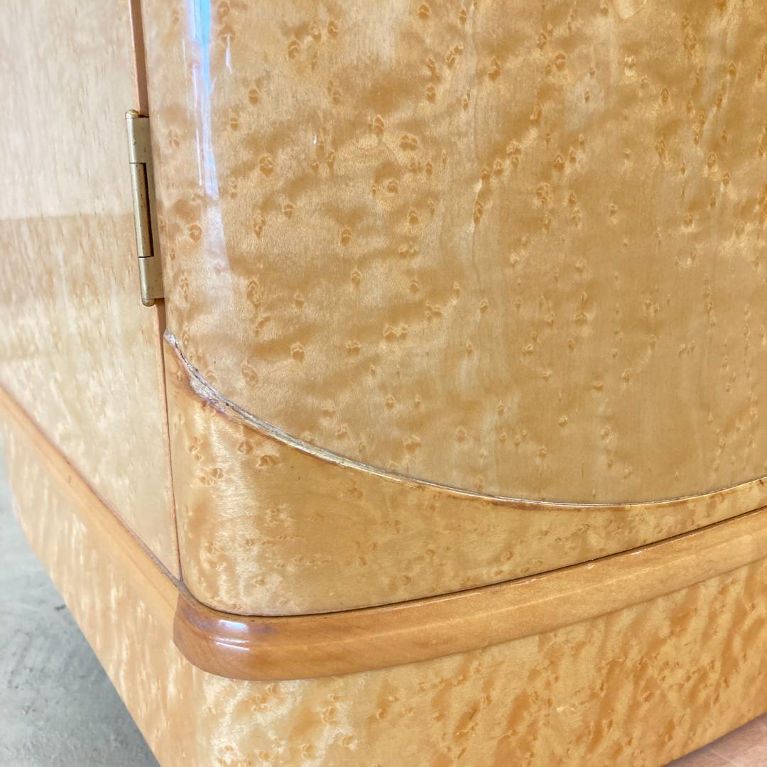 バーズアイメープル　ドレッサー　三面鏡　鏡台　高級