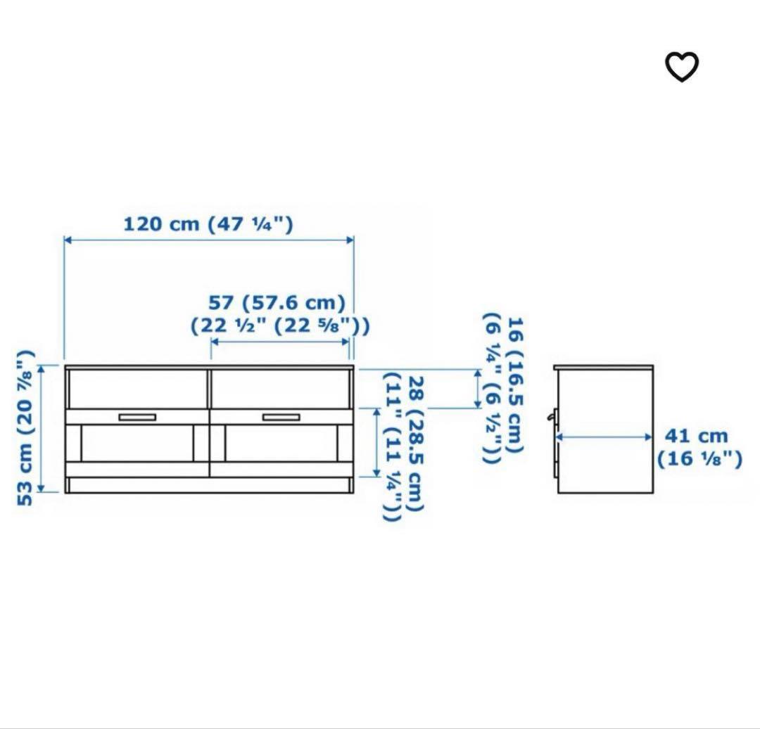 【ナツキ】 BRIMNES ブリムネス　IKEA テレビ台