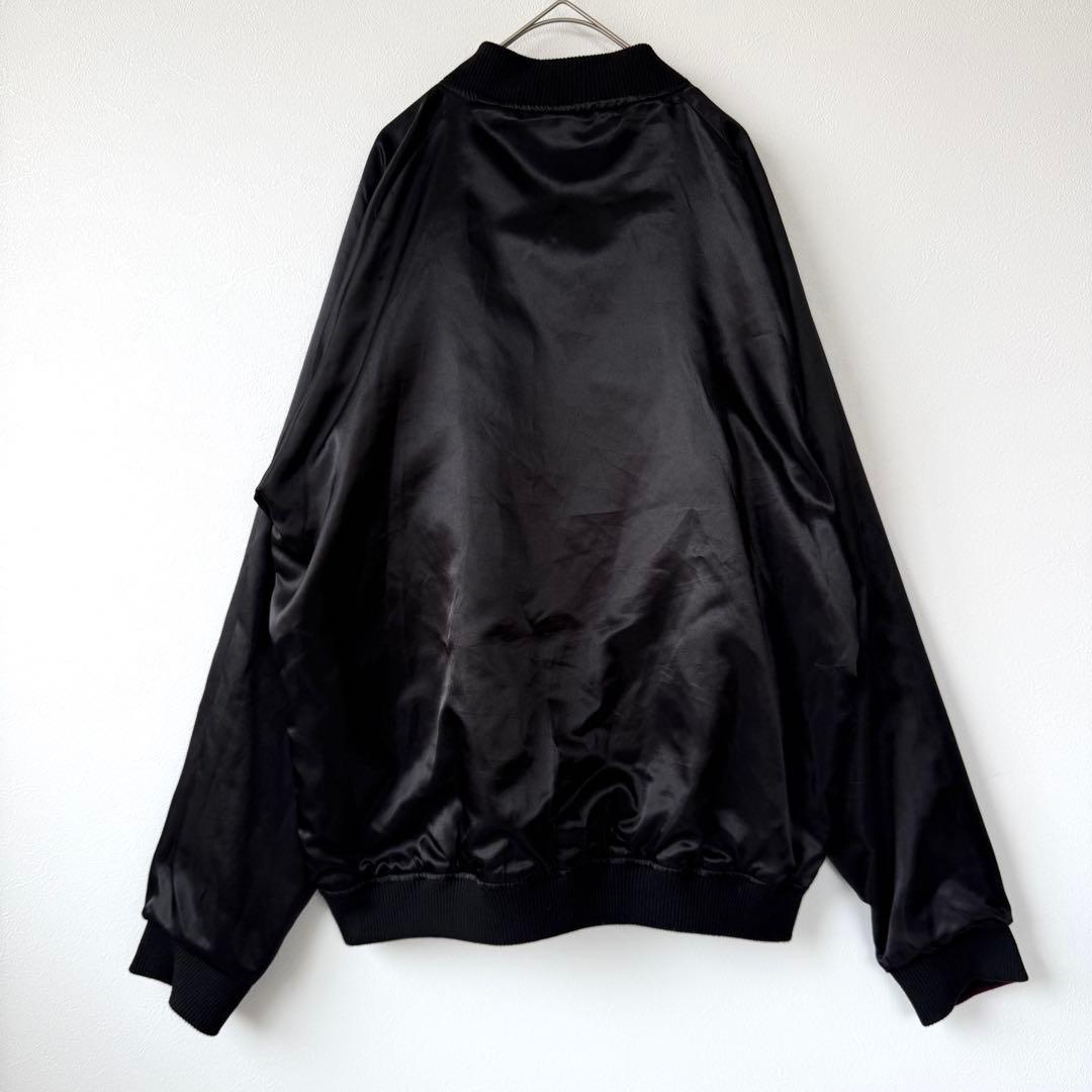 【希少デザイン✨】絡繰魂 風人雷神 和柄 総刺繍 スカジャン リバーシブル XL