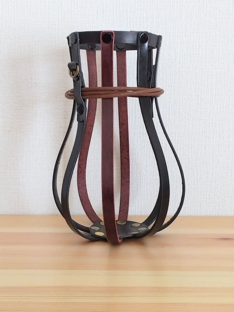 革製水筒ホルダー　ハンドメイド　500ml用