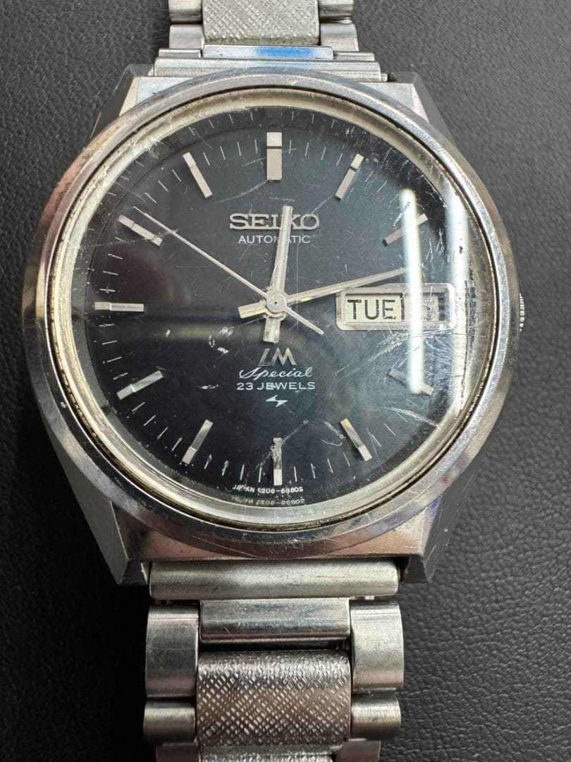 セイコー　52ロードマチック スペシャル　ネイビー　5206-6080