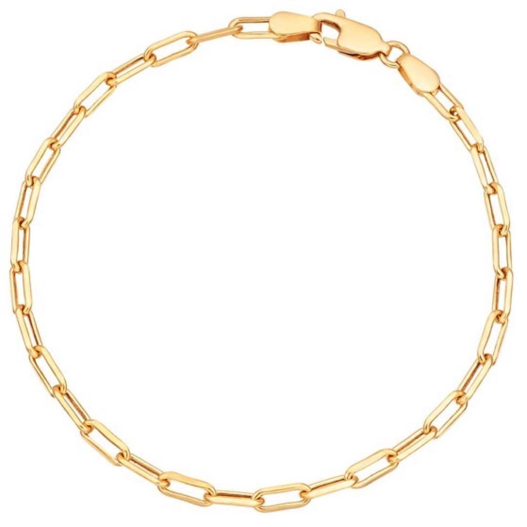 ジュエリーツツミ K18 イエローゴールド ブレスレット サントス