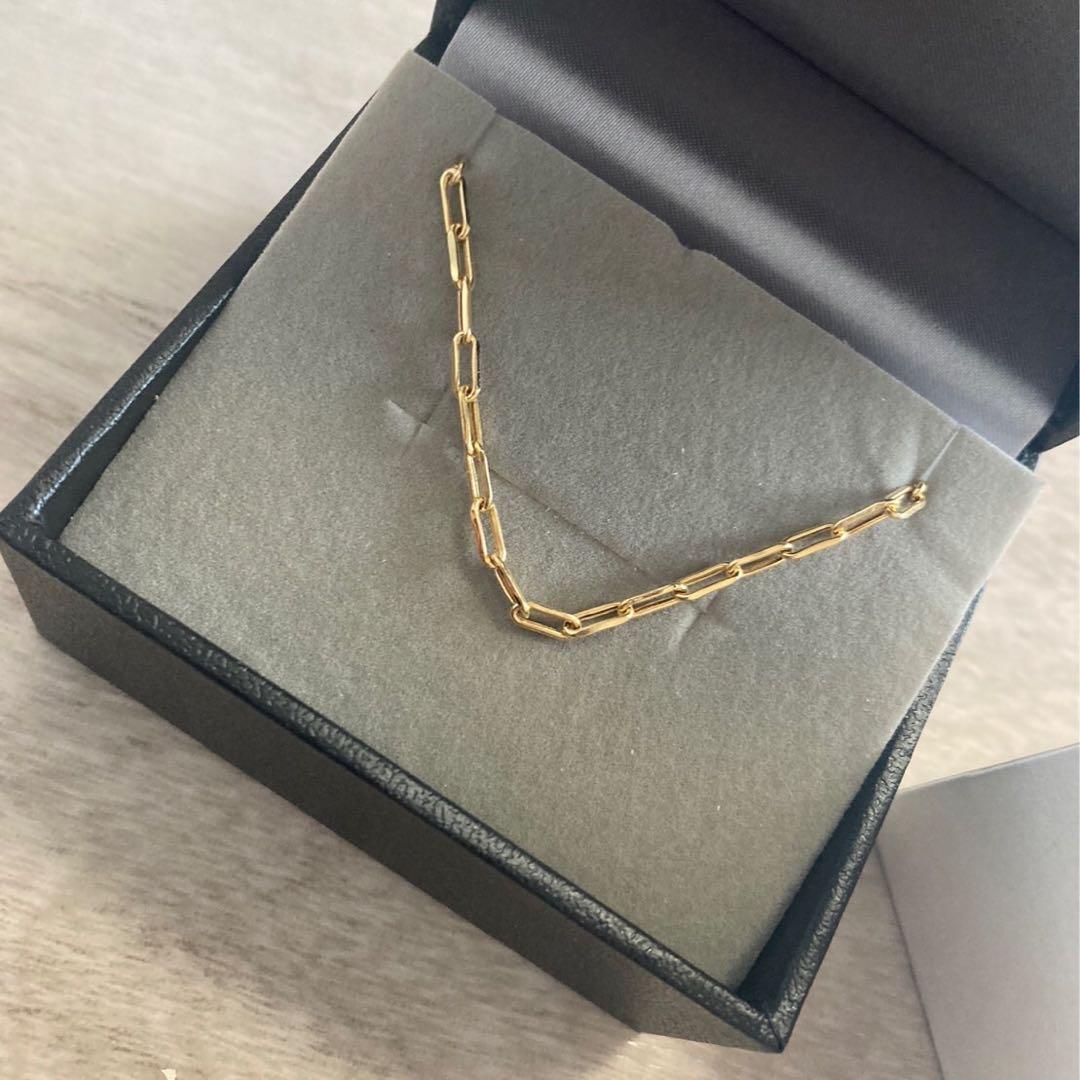 ジュエリーツツミ K18 イエローゴールド ブレスレット サントス