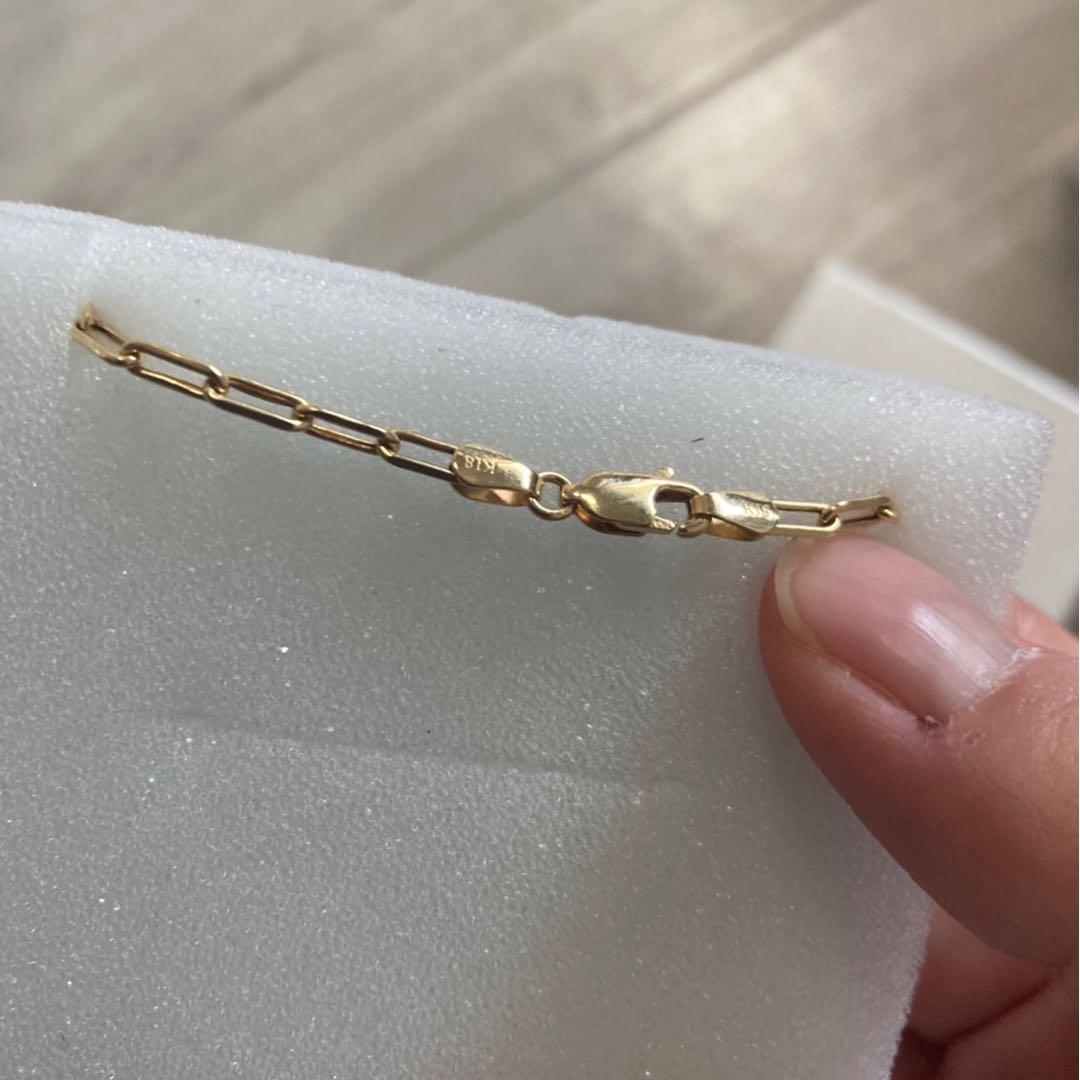 ジュエリーツツミ K18 イエローゴールド ブレスレット サントス