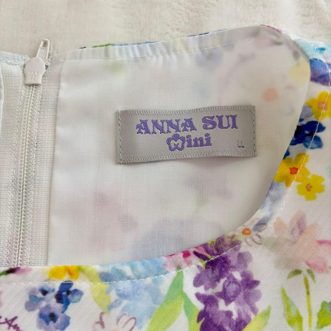 アナスイ ミニ⭐︎ノースリーブ 水彩花柄ワンピース　145〜155㎝