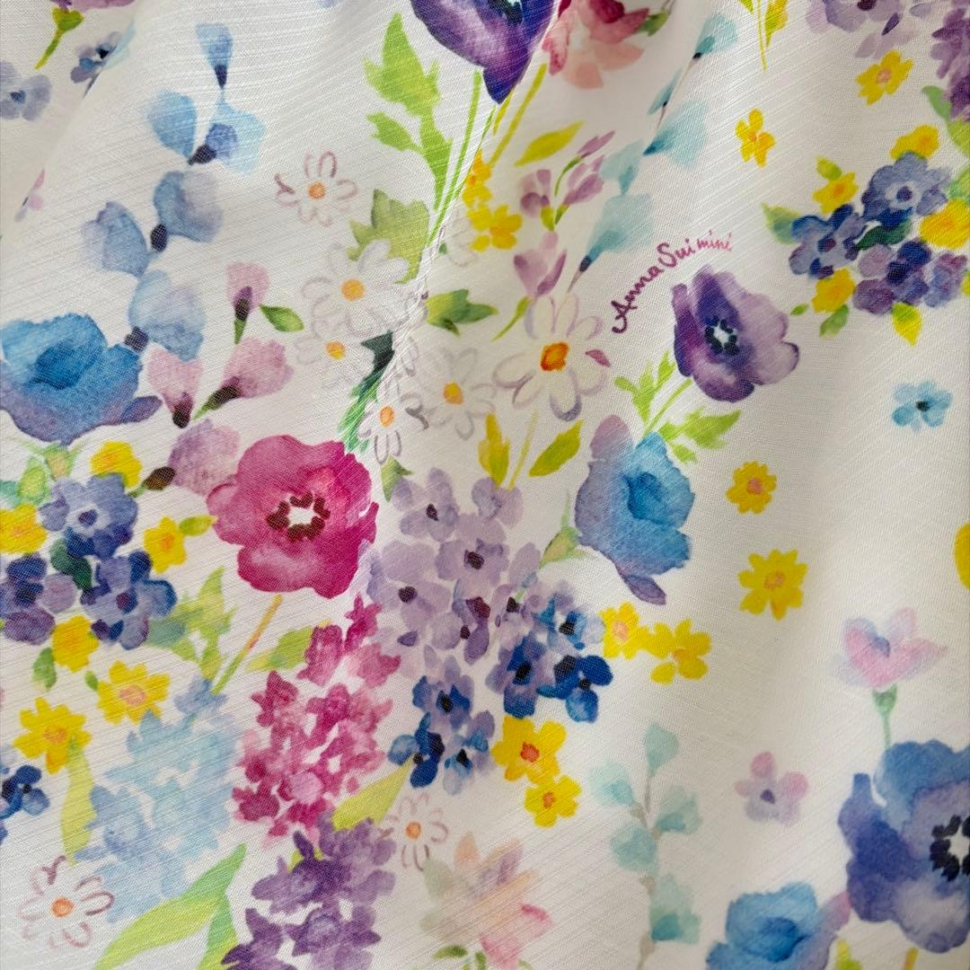 アナスイ ミニ⭐︎ノースリーブ 水彩花柄ワンピース　145〜155㎝