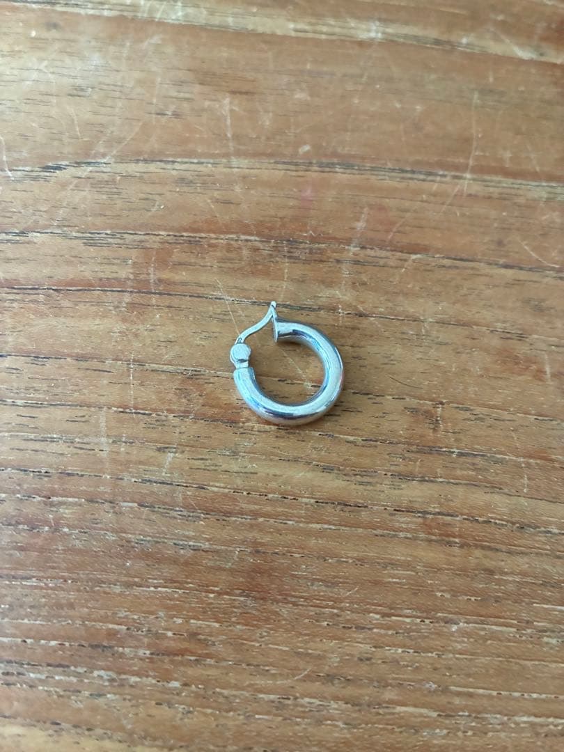 TOMWOOD シルバー フープピアス 片耳用　0705