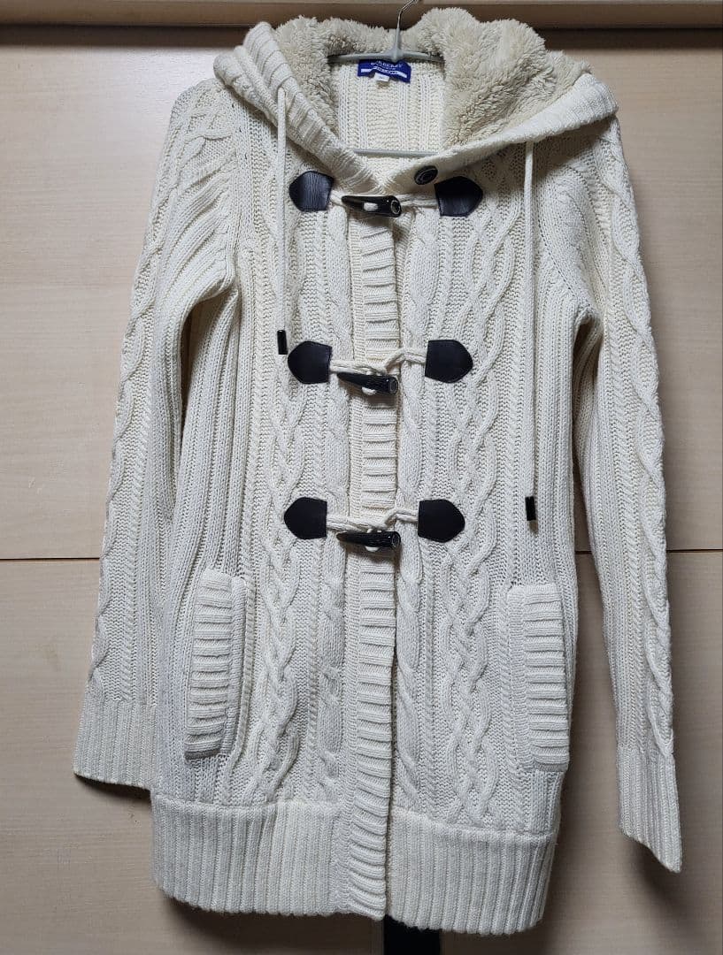 BURBERRY　 ケーブルニット ダッフルコート