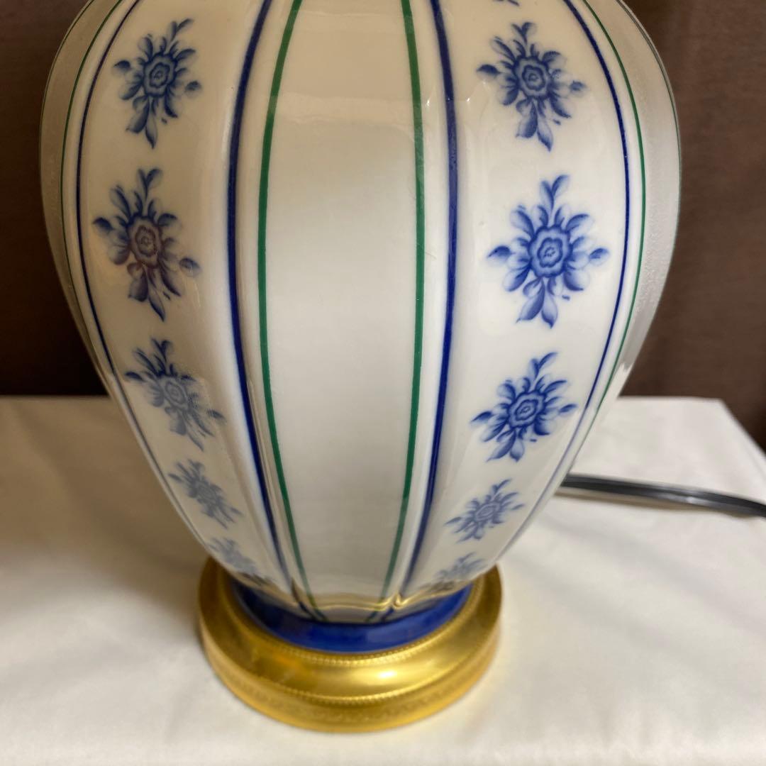 イタリア アンティーク 陶器 テーブルライト テーブルランプ スタンドライト