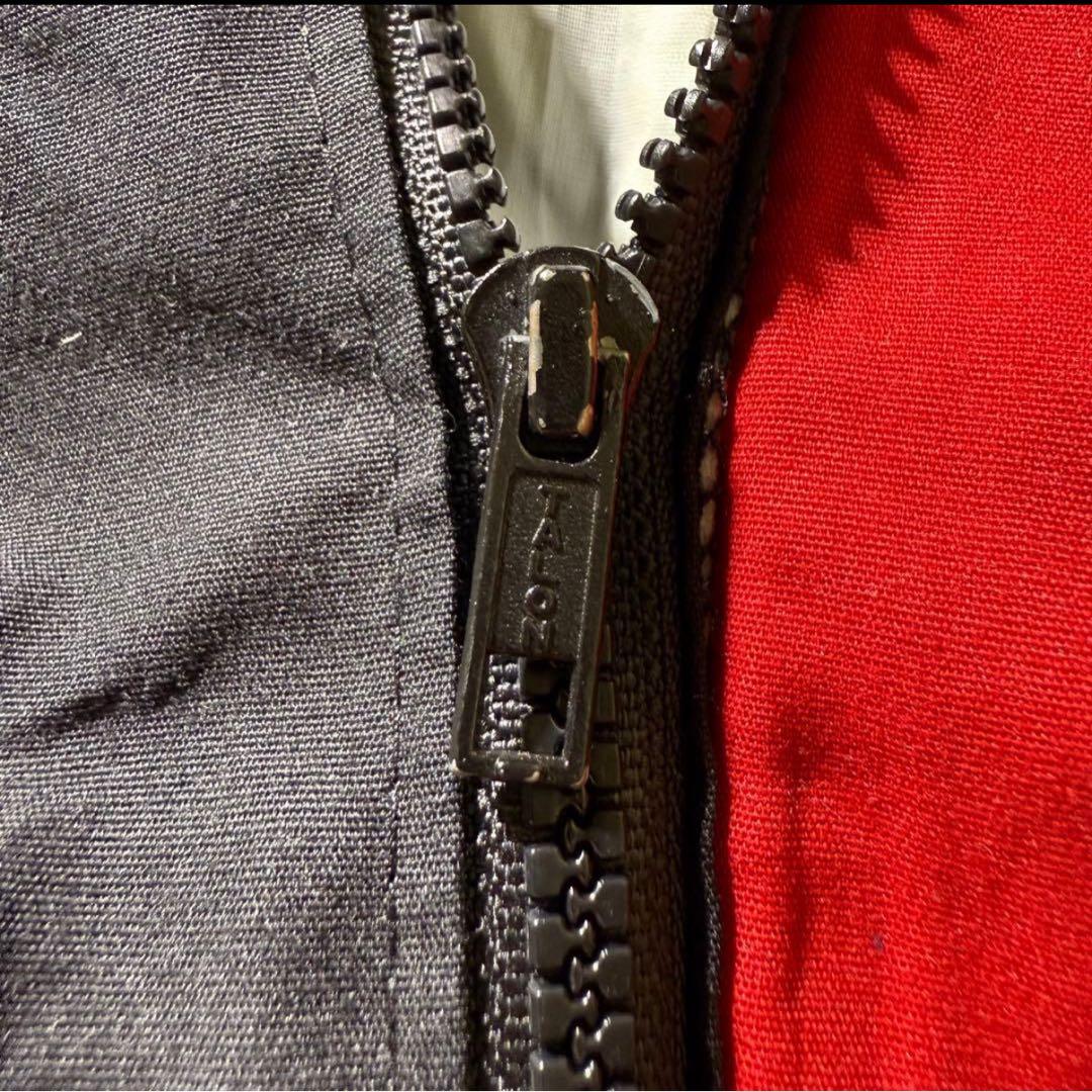 DunbrookeジップアップブルゾンUSA製古着ブラック短丈刺繍ロゴ80s美品