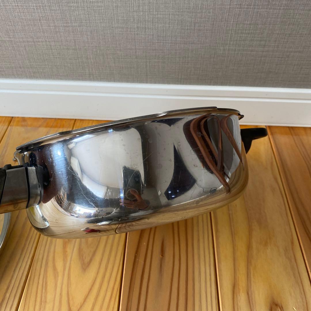 アサヒ軽金属 ゼロ 活力鍋 圧力鍋 3l M 5.5合 ステンレス 蒸し器 中古