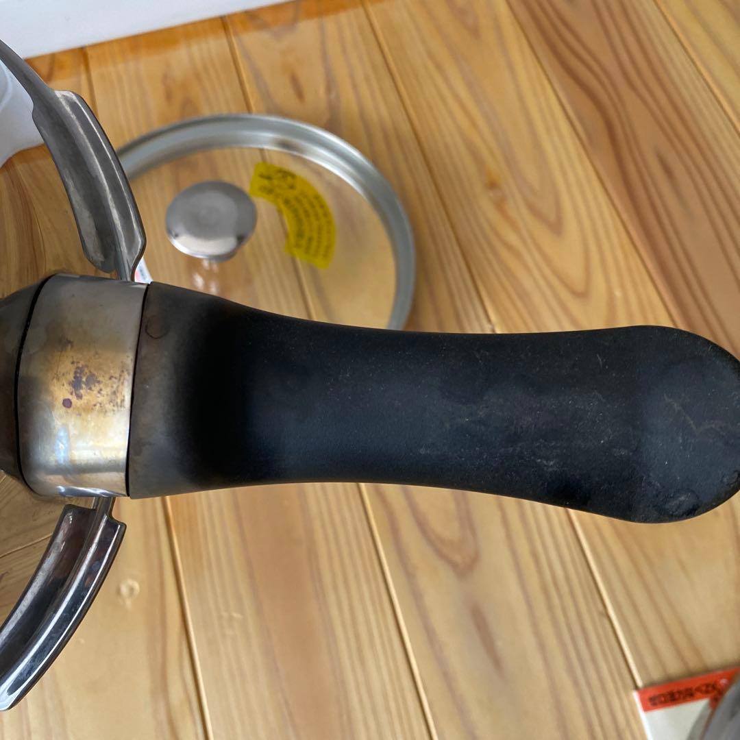 アサヒ軽金属 ゼロ 活力鍋 圧力鍋 3l M 5.5合 ステンレス 蒸し器 中古